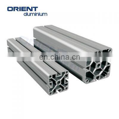 Custom High Quality 6063 T5 For Oxidation Flat Silver Aluminium Profile T-slot Factory