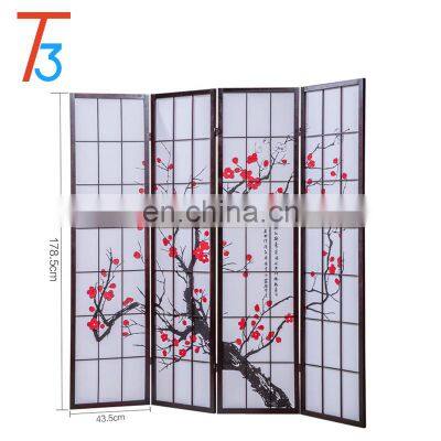 Multi-functional Room Dividers Decorative Wooden Folding Screen