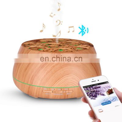 New years hot selling classic design Big Capacity Wireless phone control Ultrasonic Cool Mist Aroma Diffuser Humidifier