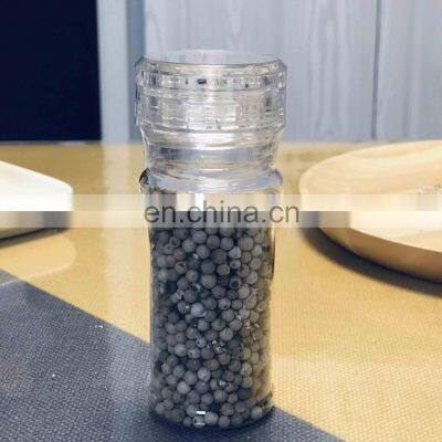 Adjustable Ceramic Grinding Mechanism Transparent Plastic Body Salt And Pepper Grinder photo-3