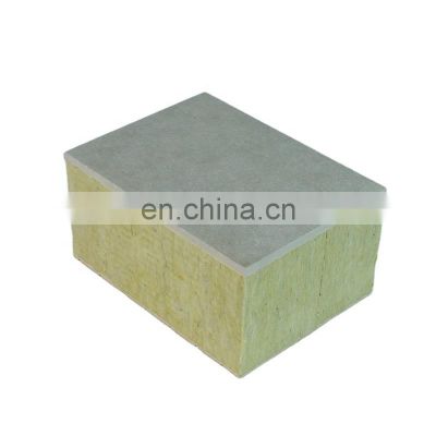 Fireproof Glossy Surface Concrete Drywall Structural Fiberglass Composite Rock Wool Wall Cladding Insulation Panels