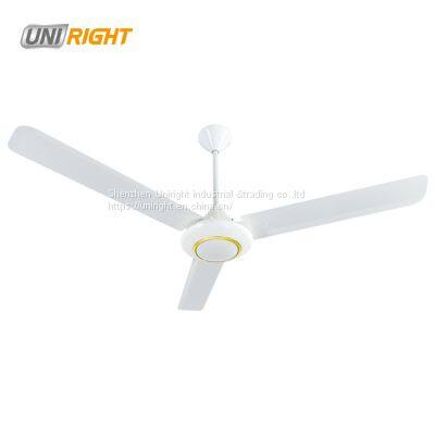 Good quality 1400mm ceiling installation industrial fans high rpm ceiling fan