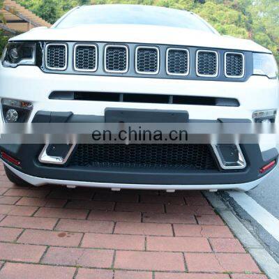 SUV Black Rear Bumper for Jeep Compass MK 2017+ 4X4 Steel Rear Bar Guard