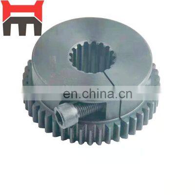 SBS140 main pump connecting flange for E325D E329D hydraulic pump coupling spline