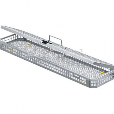 Screen baskets made of perforated plate Perforated basket for flexible endoscopes DEEP DRAWN INSTRUMENT BASKETS