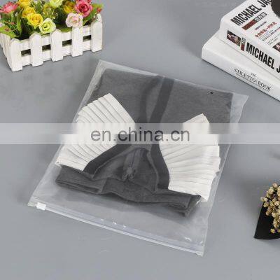 Hot Selling Custom Eco Friendly Poly Zipper Resealable Clothes Packaging Frosted Plastic Ziplock Bag