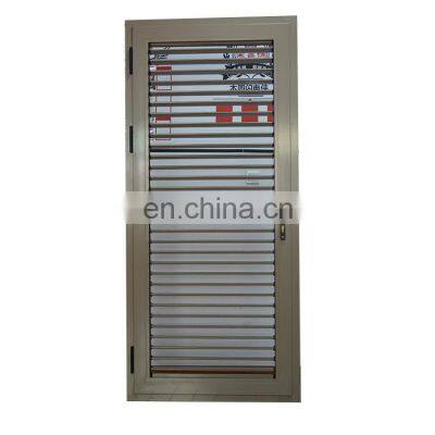 Multifunctional aluminum alloy flat doors with louvers