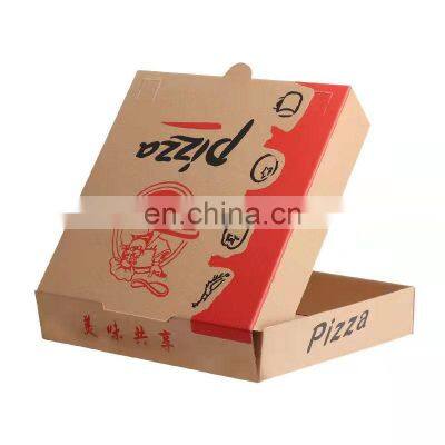 Free Sample Customize Pizza Boxes With Logo For 8 10 12 14 18 24 Inches Corrugated Kraft Paper Food Package Boxes