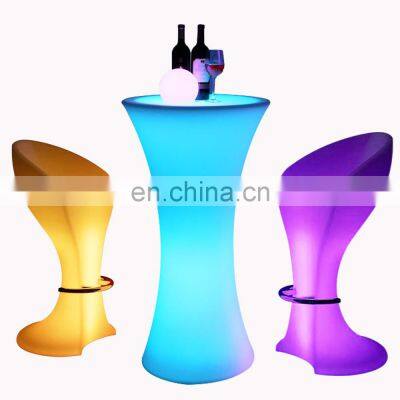 rgb colors glowing party nightclub sofas bar tables outdoor mobile portable lighted mini bar counter design led bar table