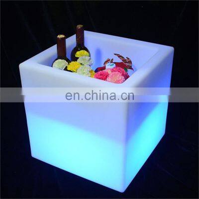 Bigger Size LED Ice Bucket For Party  beer champagne bottle service plastic led lighted ice bucket wine cooler box