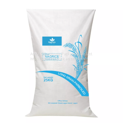 50kg pp woven soybean bag 25kg polypropylene sack