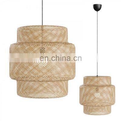 High Quality Woven Bamboo Lampshade Natural Bamboo Pendant light, Ceiling light decor Wholesale