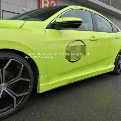 It is suitable for Honda ten-generation civic modified front bumper rear bumper one-piece side skirt