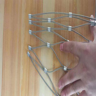 Stainless Steel Buckle Net, Zoo Fence, Stainless Steel Buckle Rope Woven Net, Bridge Protective Rope Net