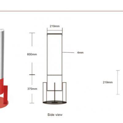 UPARK 36V DC Driveway Home-use Warning Light Street Access Safety Car Parking Post Barriers Fixed Column Bollard photo-5