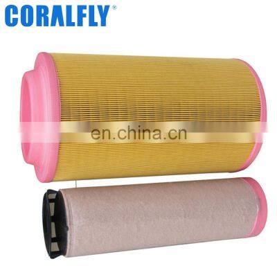 CORALFLY Trucks Engine Part Truck Filter Diesel Engine Air Filter C30810 P782106 2456376 RS3998 89288971 2914-5017-00 11516/974