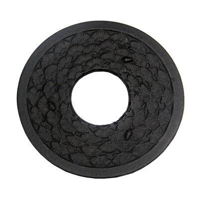 Round Cast Iron Trivet for Hot Dish Pot Pan Plate Teapot, Rustic Cast Iron Hot Dish Plate Holder for Kitchen Dining Table photo-3