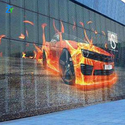 Full-color LED Grille Transparent Screen Indoor and Outdoor Thin Custom LED Display Square Naked-eye 3D Transparent Screen photo-6