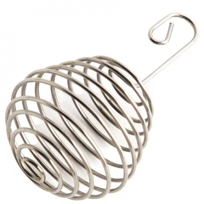 304 Stainless Steel Tea Strainer Nozzle Industrial Ball Spring Teapot Filters in Coil Style