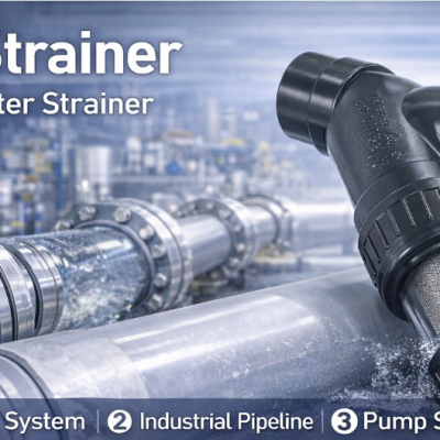 PVC-U Y-образный сетчатый фильтр с метрическим втулочным соединением для системы водоподготовки