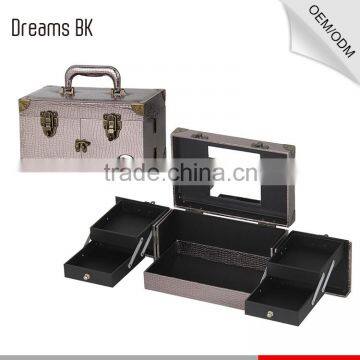 High quality hand carry portable make up beauty display case