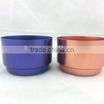 14oz retro Stackable Aluminum Tea Cup with various color OEM available