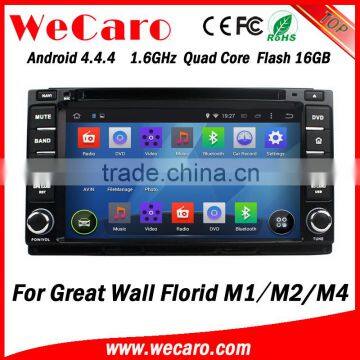 Wecaro WC-GW7233 Android 4.4.4 radio indash for Great wall Florid M1 M2 M4 dvd player 2013 BT gps 3g TV