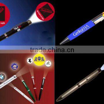 aluminum and plastic ABS led customed picture pen light to promotion