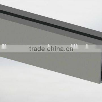 China leading manufacturer silver anodized matt aluminum rail profile and aluminum profile rail for solar mounting