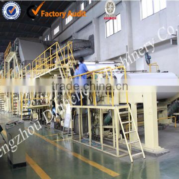 Low Energy Consumption Printing Paper Production Machine for Waste Paper