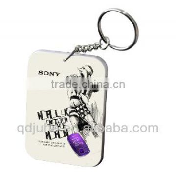 Sublimation plastic rectangle keyring