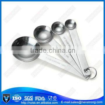 Factory customized 4pcs 1.25ml/2.5ml/5ml/15ml metal measuring spoon