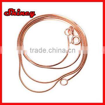 factory wholesale stock rose gold snake chain