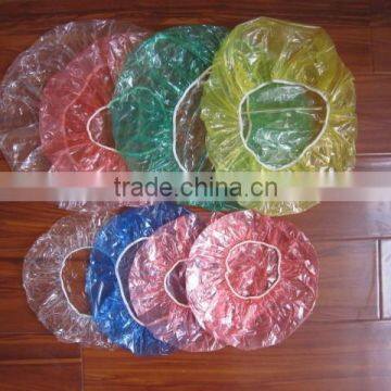 High quality disposable plastic PE shower cap