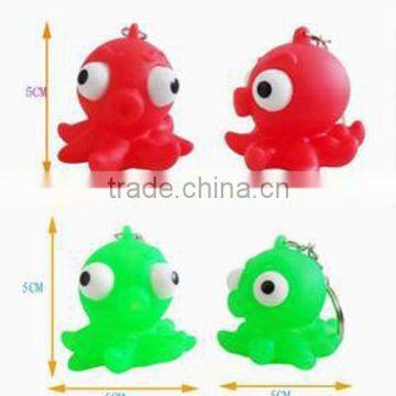 Fashion Design Plastic Cute Popeyes Frog Animal Shaped Soft PVC Keychain