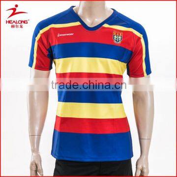 Wholesales slim fit custom sublimation printing rugby football wear