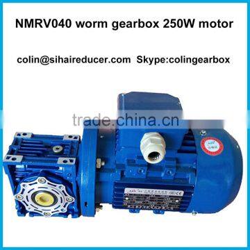 NMRV040 worm gearbox transmission with electric motor gearbox mechanical