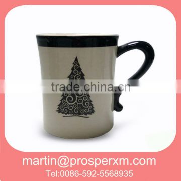 Christmas tree ceramic coffe cup design