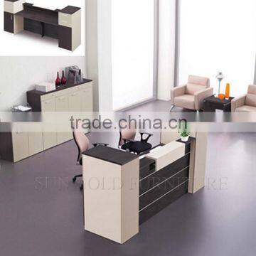 Reception desk in dubai, shop counter table front desk table price design (SZ-RTB045)