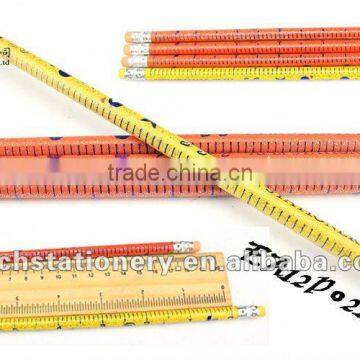 2012 non-sharpening measure scale hb standard pencil with rubber in bulk