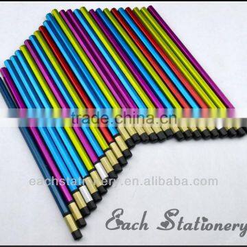 7" HB mentalic wooden pencil with top tip