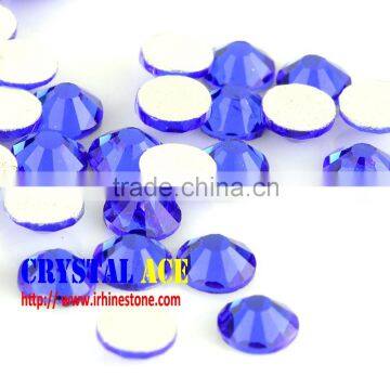 Sapphire blue Non hotfix crystal rhinestones for nails art,nail art rhinestones no foil back,non hot fix rhinestone for face