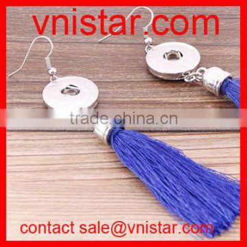 Vnistar interchangeable tassel snap button earring jewelry wholesale NE011-4