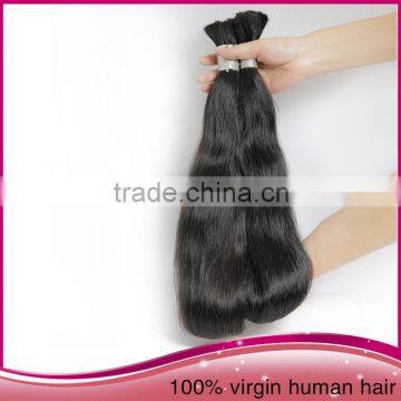Best Sale Brazilian Human Hair Bulk Weaving Natural Black Unprocessed Remy Human Hair Bulk Extension photo-2