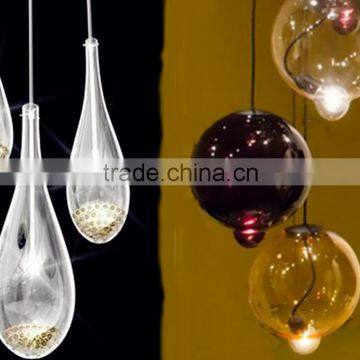 hot led glass zhongshan pendant light droplight