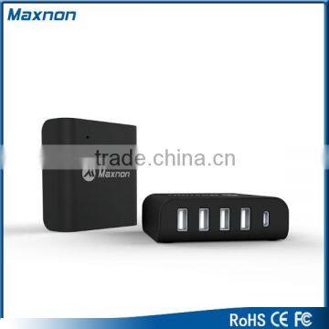 ETL Certified Intelligent 40W 8A 5 Port Usb Type C Charger for Mac Book Mobile Phone