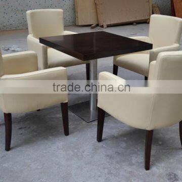 4 person restaurant table and arm sofa chair XYN14