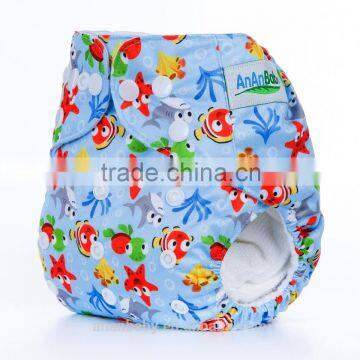 AnAnBaby New Printed Baby cloth diapers Reusable bulk cloth diapers