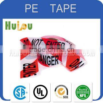 custom printed logo PE warning barrier tape non glue