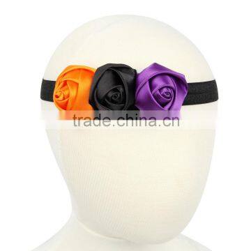 Hot-sales Kids Halloween Flower Headband Baby Three Flower Hair Band Children Halloween Hair Accessory Wh-1837 photo-2